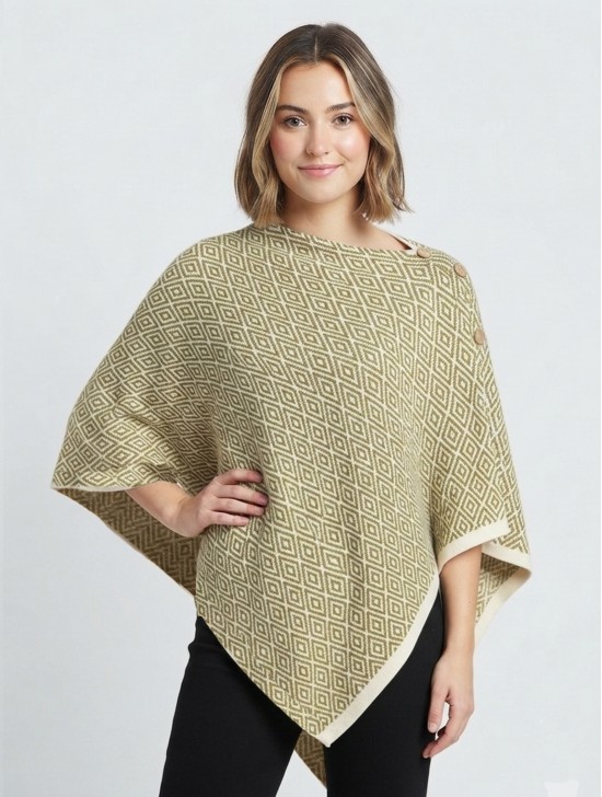 Diamond Pattern Button Shawl Diamond Pattern Button Shawl